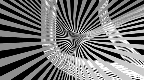 Hyperspeed stripes tunnel Stock Footage 32349193