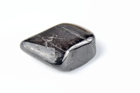 Hypersthene gemstone on white background variation 2 Stock Photos