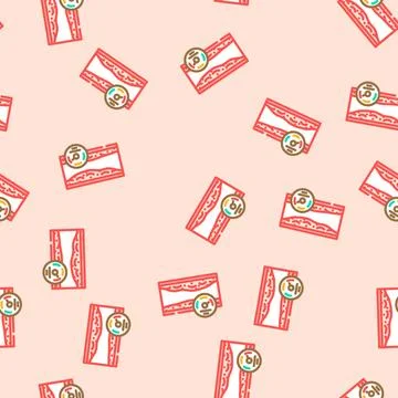 Hypertension obesity overweight vector seamless pattern Stock Illustration