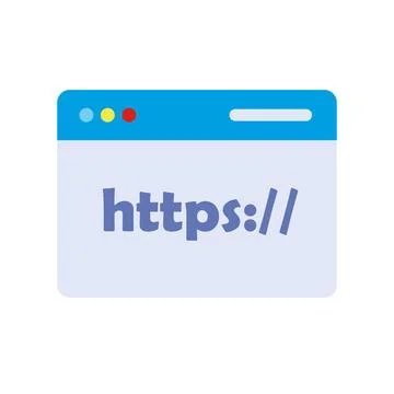 Hypertext Transfer Protocol Concept, HTTPS data web page. Illustration