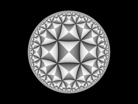 Hypertiled pyramids in sphere isolated Stockillustratie