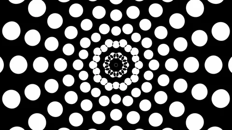 Hypno dot white Stock-Footage 97172625