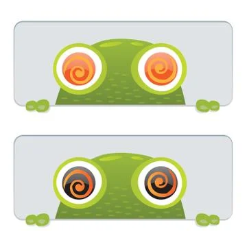 Hypno frog Stock Illustration