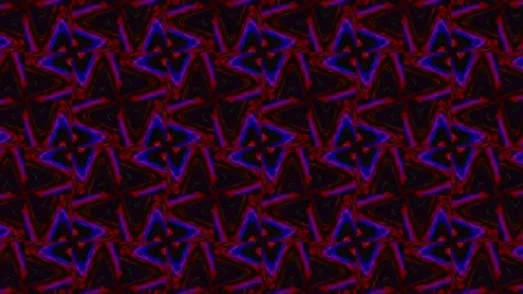 Hypno kaleidoscopic pattern, VJ asset, psychedelic trippy footage, neon colors Stock Footage 249463501