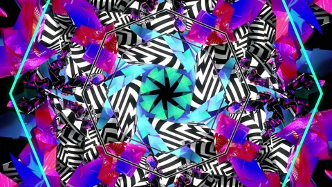 Hypno Pattern 4K 03 Stock Footage 100267751