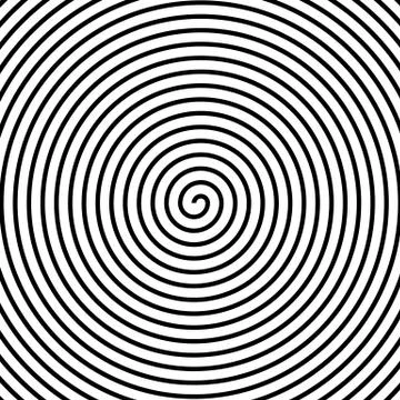 Hypnos Circles Concentric. Abstract concentric circles texture. Vector illust Stock Illustration
