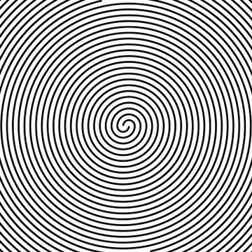 Hypnos Circles Concentric. Abstract concentric circles texture. Vector illust Stock Illustration