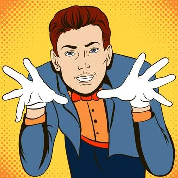 Hypnosis comics concept Stock Illustration