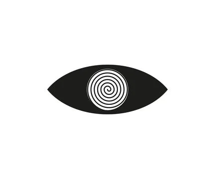 Hypnosis, eye, spiral icon. Vector illustration. イラスト素材
