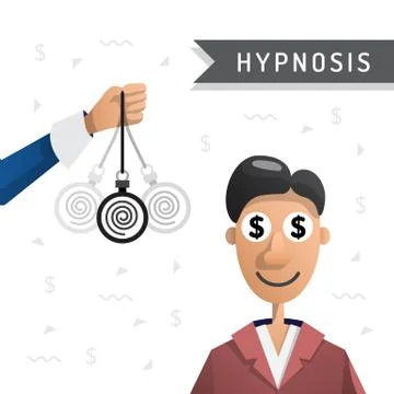 Hypnosis man vector Illustrazione stock