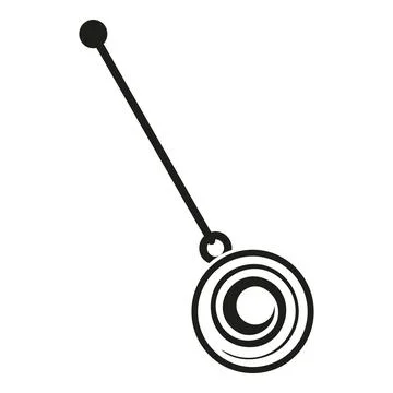 Hypnosis pendulum creating mesmerizing spiral trance effect Stock Illustration