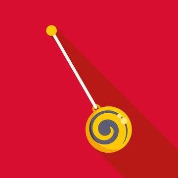 Hypnosis pendulum creating trance flat vector icon Illustrazione stock