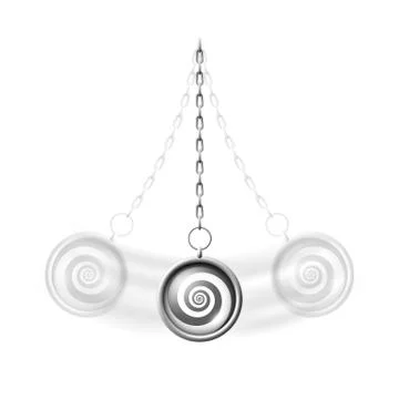 Hypnosis pendulum Stock Illustration