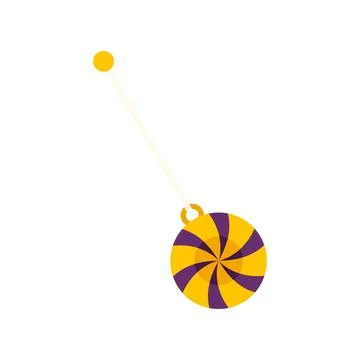 Hypnosis pendulum tool creating hypnotic spiral movement Stock Illustration