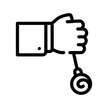 Hypnosis procedure line icon vector illustration black 스톡 일러스트