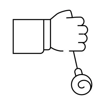 Hypnosis procedure line icon vector illustration black 스톡 일러스트