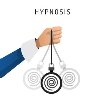 Hypnosis vector cartoon Stock Illustration