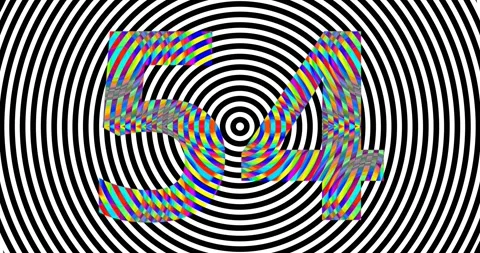 Hypnotic 1 Minute (60 second) Countdown Timer Numbers Rank Ranking Stock Footage 154548603