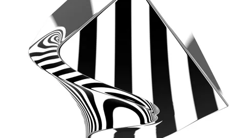 Hypnotic 3d object animation Stock Footage 159837798