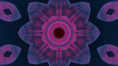 A hypnotic 4K animation created with 3D graphics. Kaleidoscopic pattern Vidéo 331503885
