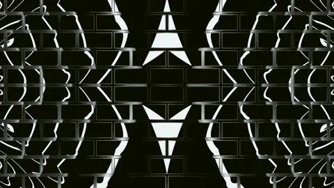 Hypnotic abstract animation. Black and white abstract background. Stock Footage 237959340