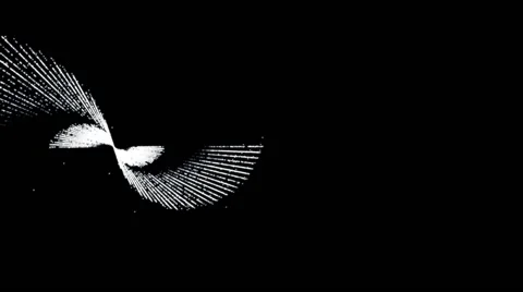 Hypnotic Abstract Animation on black background Stock Footage 41680513