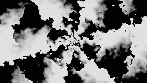 Hypnotic abstract animation with circles. Black and white. Stock Footage 236864256