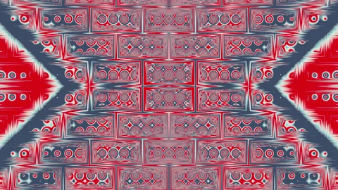 Hypnotic abstract animation with colorful frame. Stockbeeldmateriaal 237886360