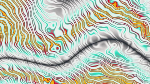 Hypnotic abstract animation with colorful waves. Stock Footage 237118192