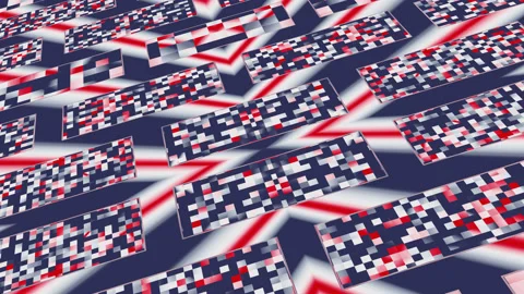 Hypnotic abstract animation. Flag background. Stock Footage 237859729