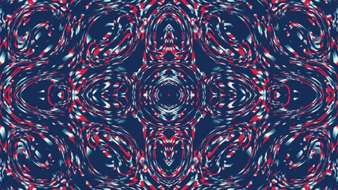 Hypnotic abstract animation. Red and blue background. Stock Footage 237336346