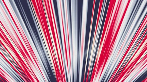 Hypnotic abstract animation. Red and white striped background. Stock Footage 237336636