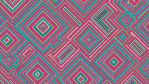 Hypnotic abstract animation. Seamless pattern with triangles Stock Footage 234008742