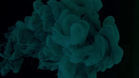 Hypnotic abstract background. Mint green-blue watercolor ink in water Stock-Footage 161101587