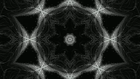 Hypnotic Abstract Black And White Geometric Light Pattern Texture Stock Footage 311589690