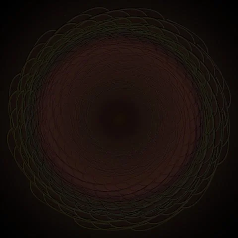 Hypnotic abstract circular line pattern background for modern cinematic vor.. Stock Footage 345689928