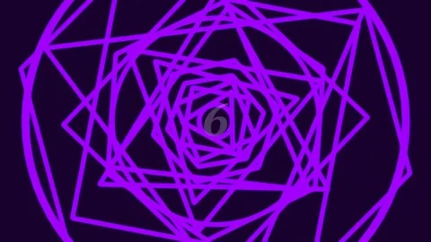 Hypnotic abstract digital network pattern with glowing neon geometric conne.. Stock Footage 342206030