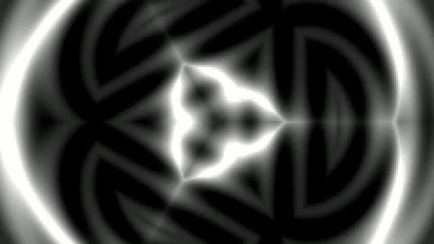 Hypnotic abstract digital pattern of expanding rings and glowing geometry o.. Stock Footage 336769183