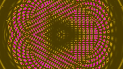 Hypnotic abstract dot pattern background, futuristic geometric tech design fl Stockbeeldmateriaal 339349364