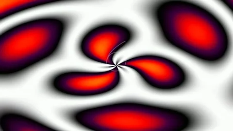 Hypnotic abstract flow of liquid energy patterns in deep cosmic colors Stock Footage 342094450