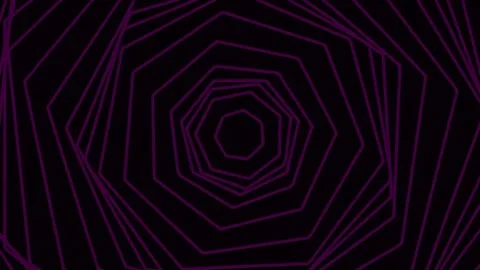 Hypnotic Abstract Geometry Background Loop - Pulsating Digital Pattern Stock Footage 340378599