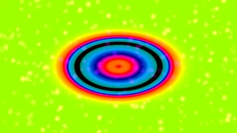 Hypnotic abstract gradient ripple effect circle background seamless design Stock Footage 337657729