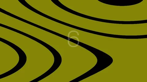 Hypnotic abstract green wave motion background design loop Stock Footage 342116866