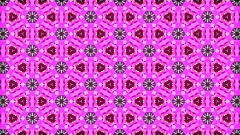 Hypnotic abstract kaleidoscope pattern with color shifts and geometric shapes Stock Footage 337412355
