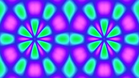 Hypnotic abstract loop with vibrant cyan and lime geometric gradients Stock Footage 336505899