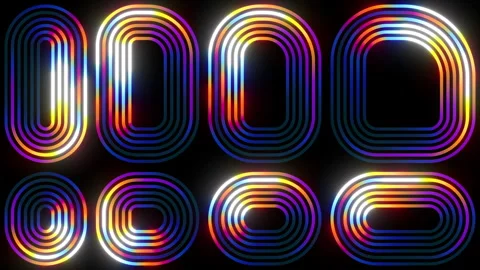 Hypnotic abstract motion background loop of striped circuits. Stock Footage 344511059