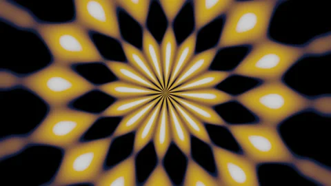 Hypnotic abstract psychedelic animation. Background with color stars Stock Footage 234817149