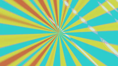 Hypnotic abstract psychedelic animation. Background with color rays Stock Footage 234817194