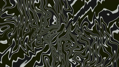 Hypnotic abstract psychedelic animation. Black and white background Stock Footage 235728609