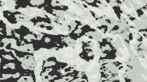 Hypnotic abstract psychedelic animation. Black and white texture. Stock Footage 236291209